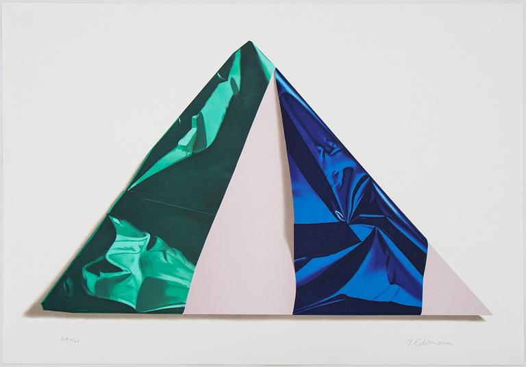 Yrjö Edelmann, färglitografi, 1990, stämpelsignerad EA 12/25.
