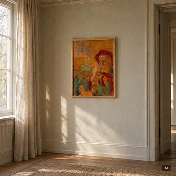 Rafael Wardi, Kvinna vid blommor.