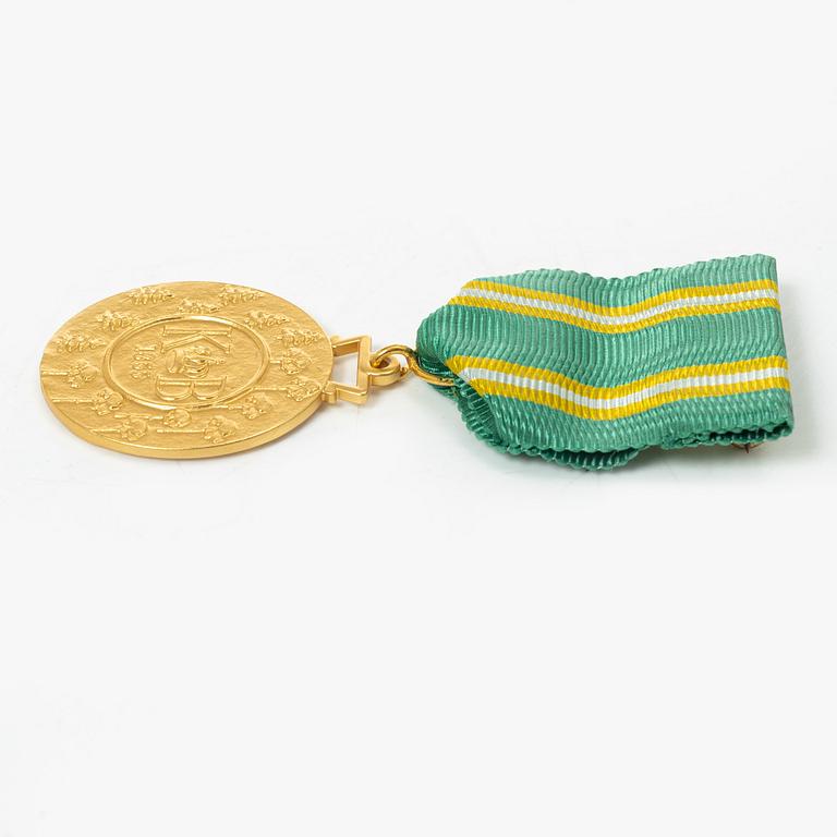An 18K gold medal, Sporrong, Stockholm 1958.