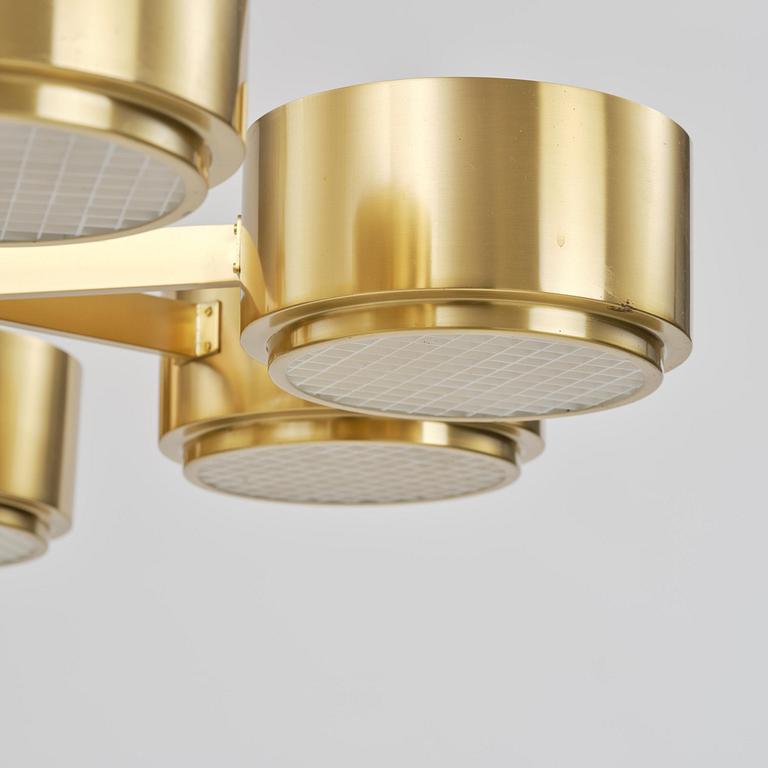 Hans-Agne Jakobsson, taklampa, modell "T 493/8", Hans-Agne Jakobsson AB, Markaryd, 1970-tal.