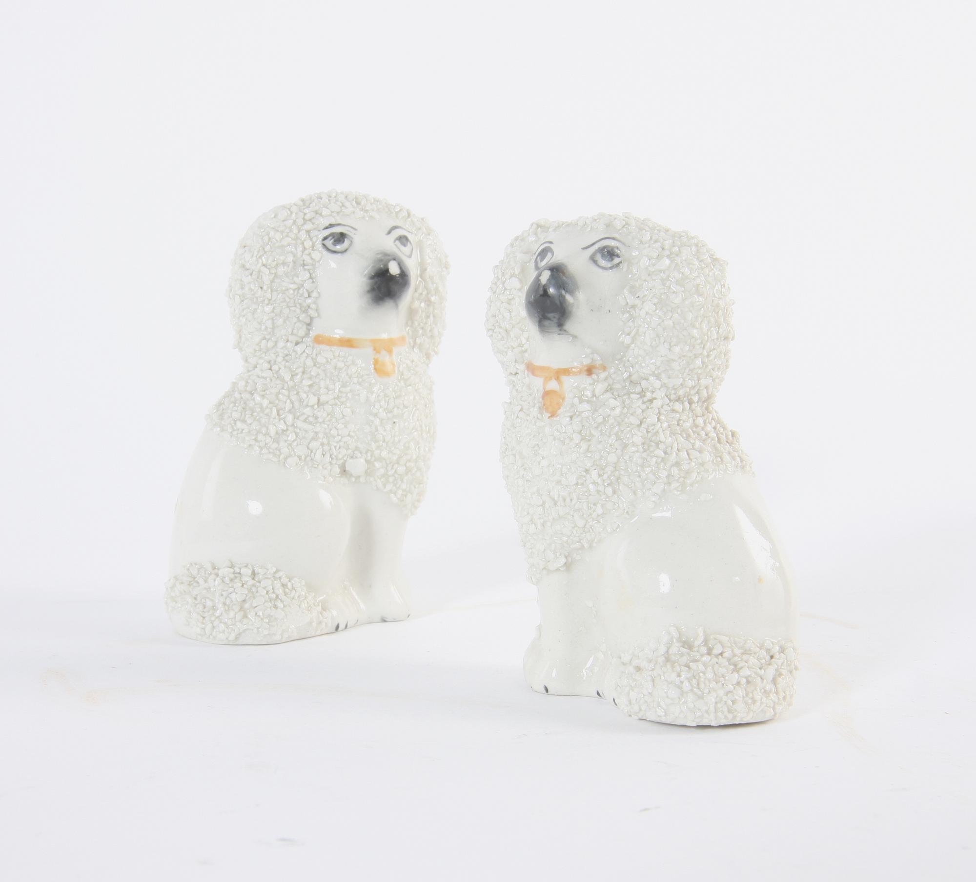 FIGURINER, 2+2 par, porslin, England,
Staffordshire-typ. 1800/1900.
