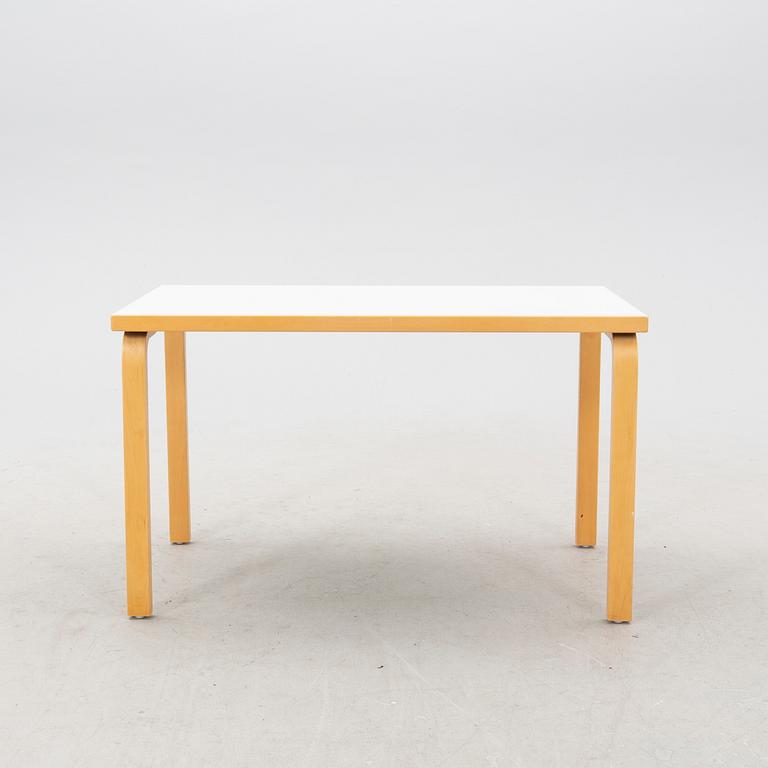 Alvar Aalto, a model '80a' table, Artek, 21st century.