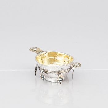 A Swedish early 19th century parcel-gilt silver brandy-bowl, marks of Johan Westerberg, (1807-1829) Piteå.