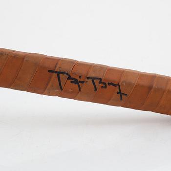 Tennisracket, Signerad Björn Borg. Donnay. Speciellt framtaget oversized mid 15 racket i trä.