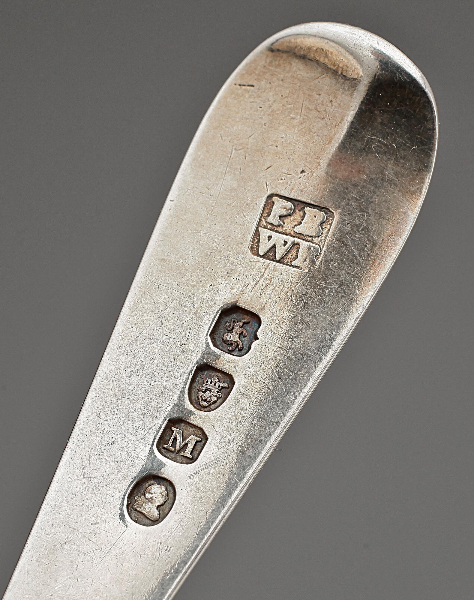 PARTI SILVER, 6 delar, bla HF Ljungkvist, Uppsala 1836. Totalvikt 518 gr.