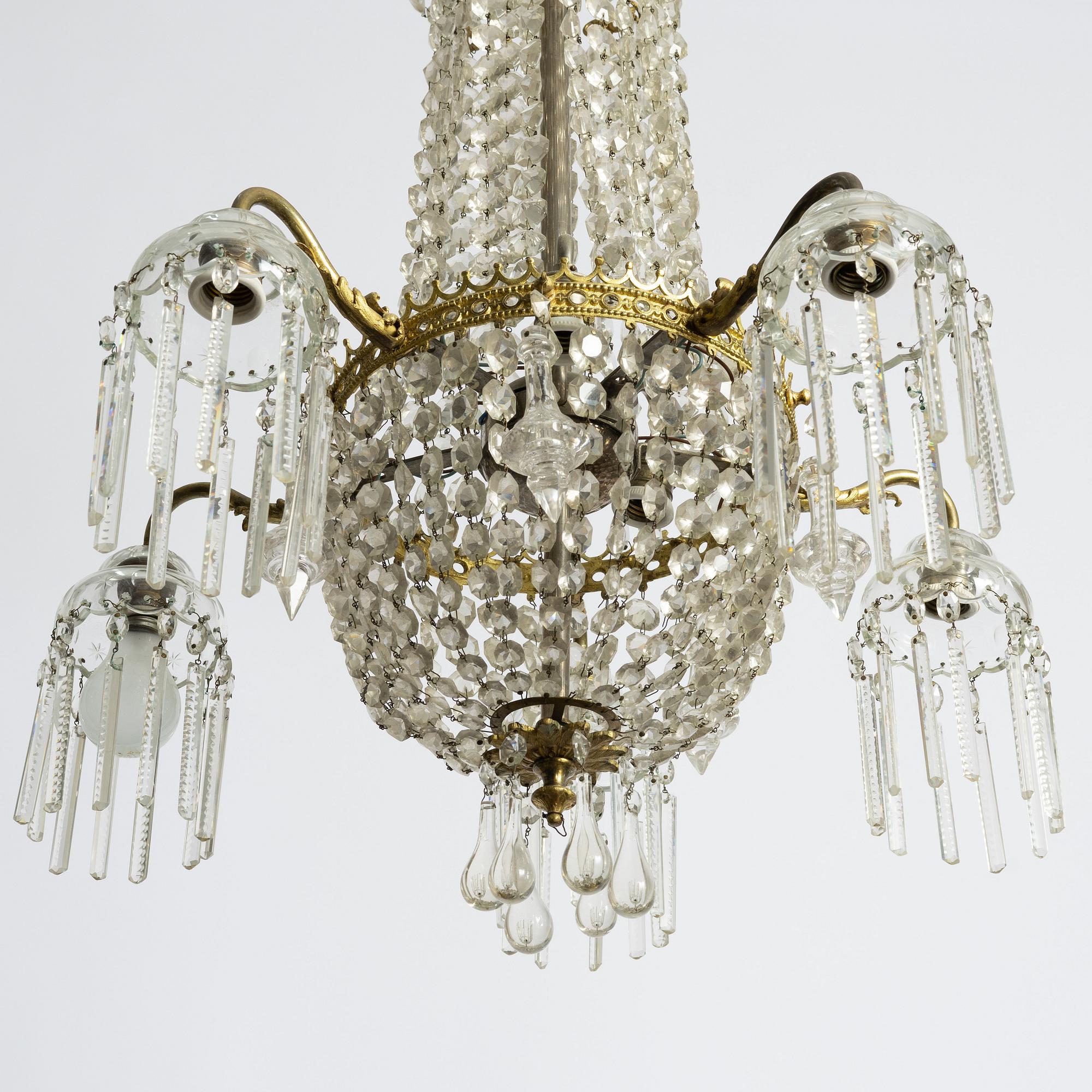 Chandelier, late 19th century.