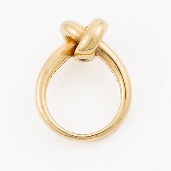 Engelbert ring "knot" 18K gold.