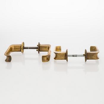 Ilmari Tapiovaara, Five pairs of door handles, for Oy Excelsior Ab (EXO), Designed 1981.