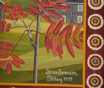 Stina Sunesson, "Jag målar rönnbär" (I paint rowan berries).