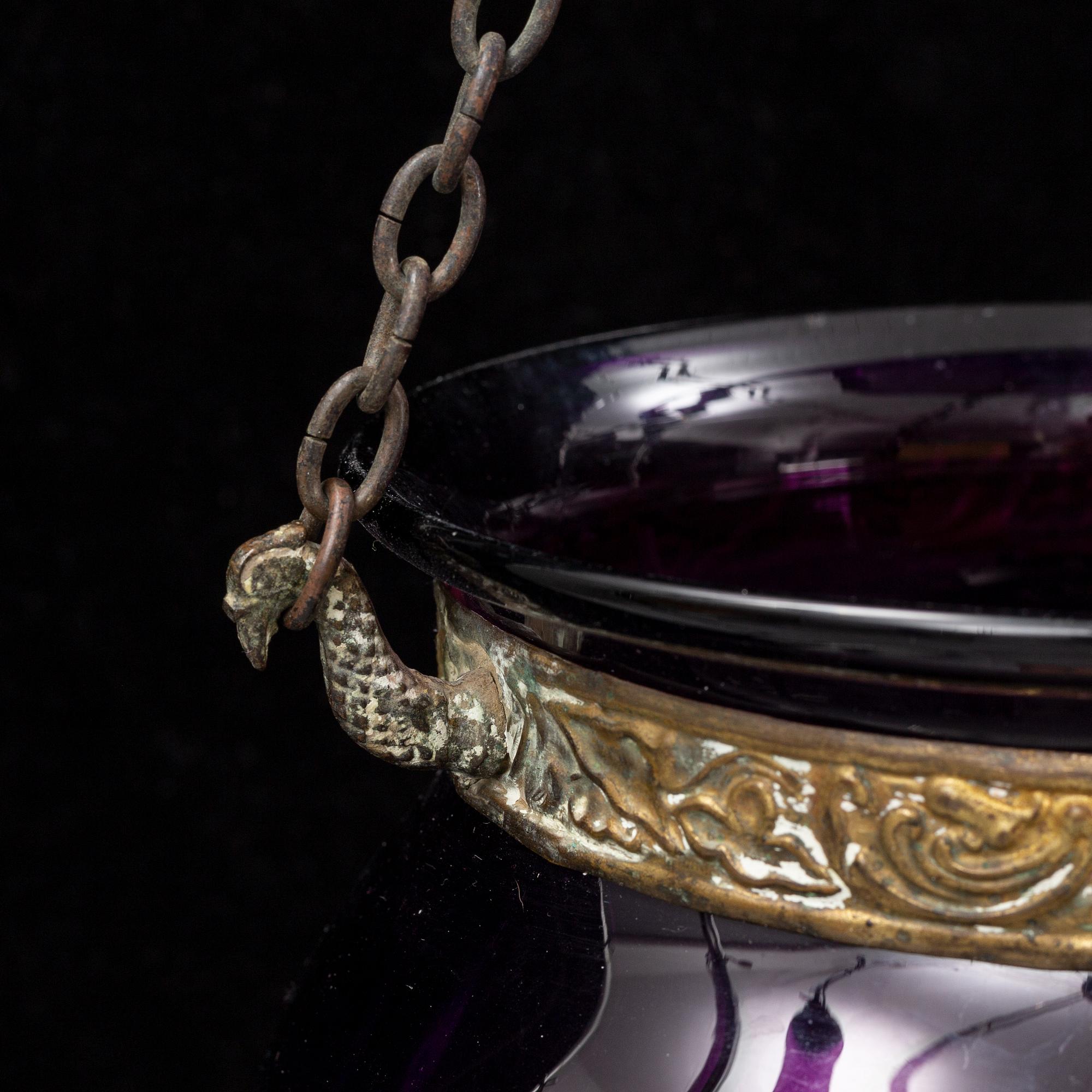 A late 19th century ceiling light.
