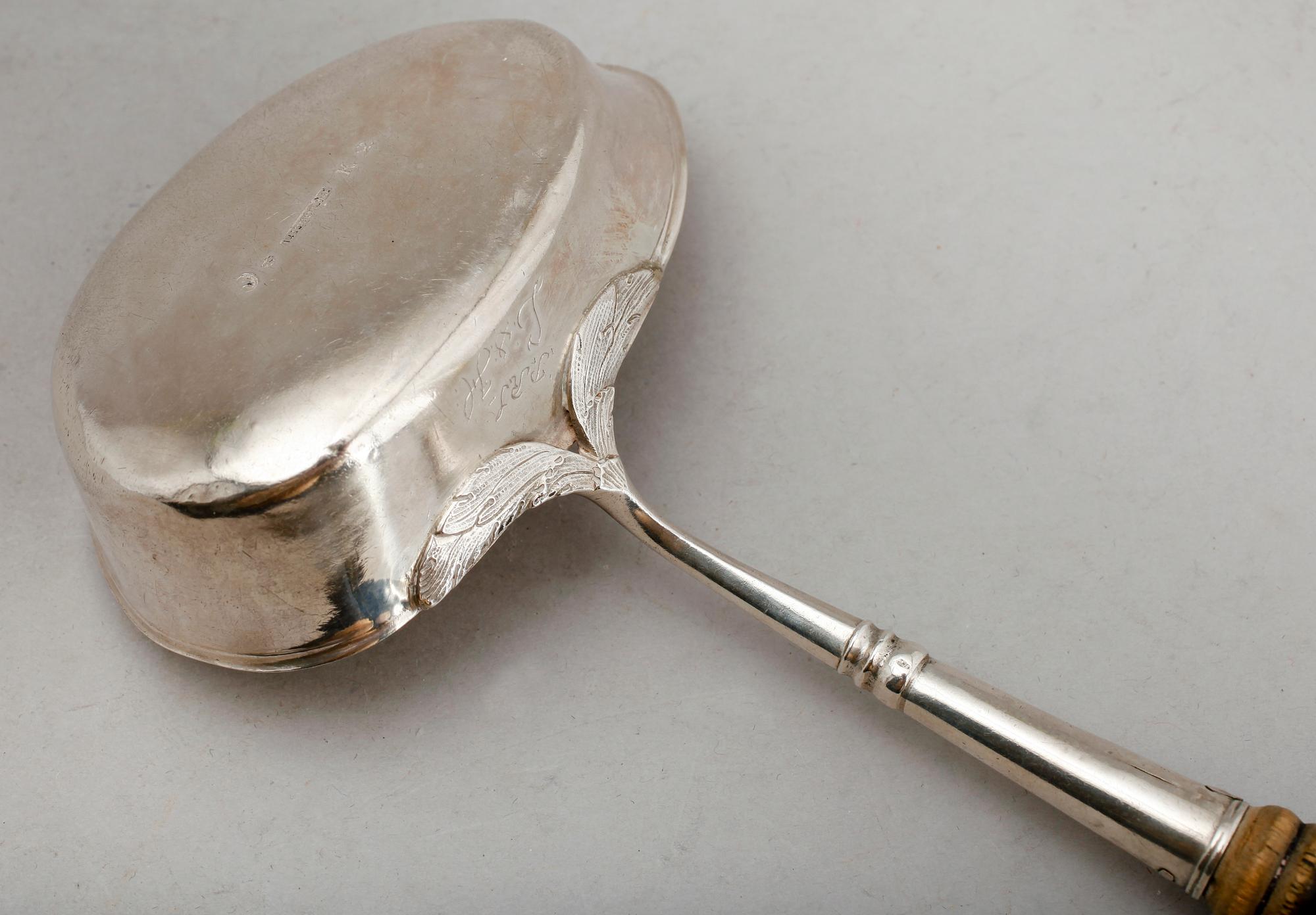 SOPPSLEV, silver, svenska stämplar 1792. Total vikt 145 gram.