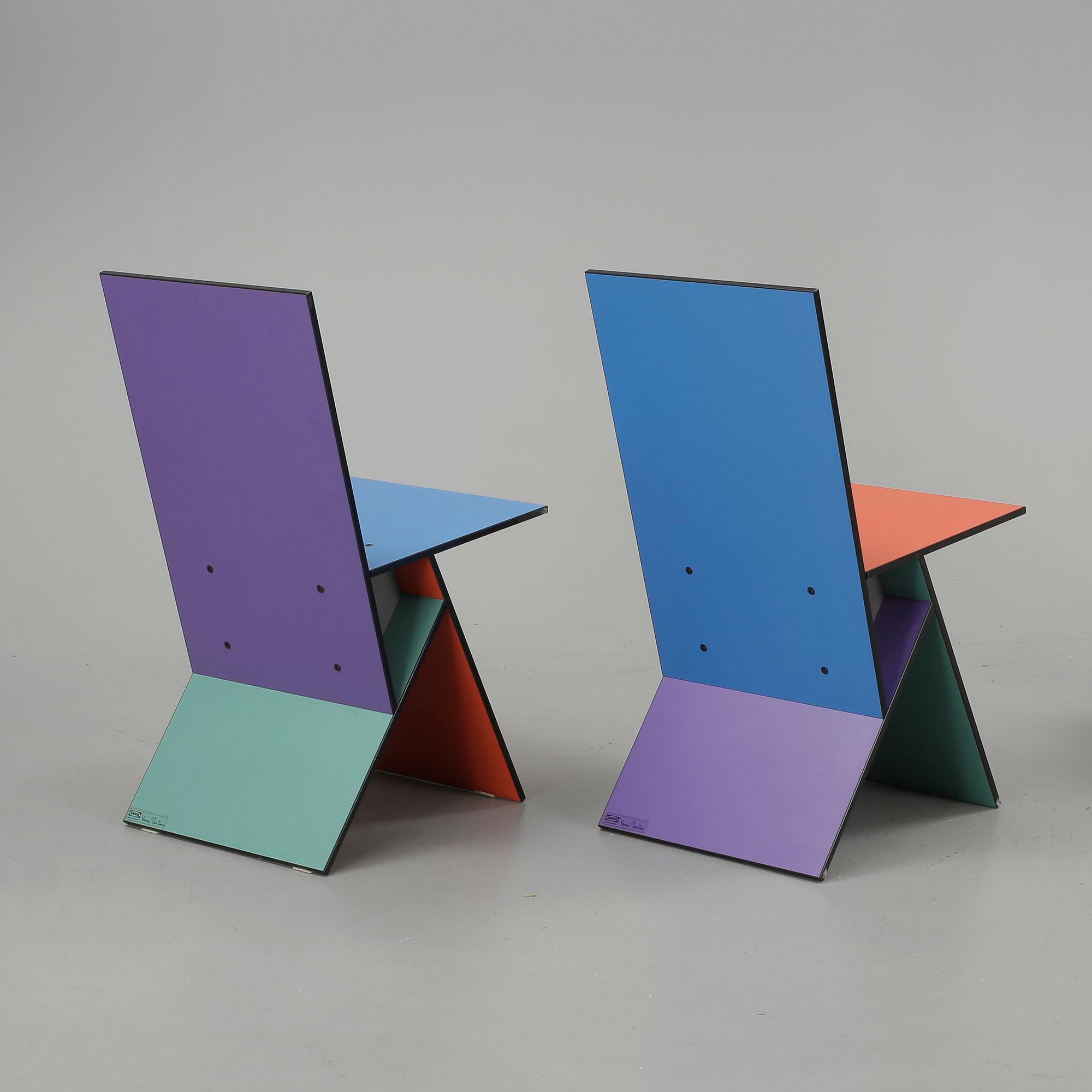 STOLAR, ett par, "Vilbert", Verner Panton, Ikea, 1993/94.
