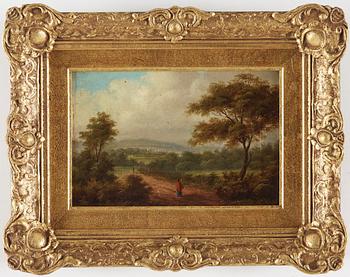 Unknown artist, oil on canvas, signed H Baldwin.