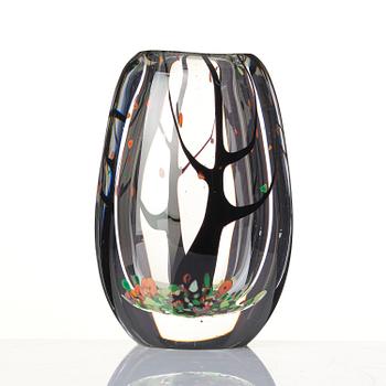 Vicke Lindstrand, a "Höst" (Autumn) glass vase, Kosta, Sweden, 1950s-60s.