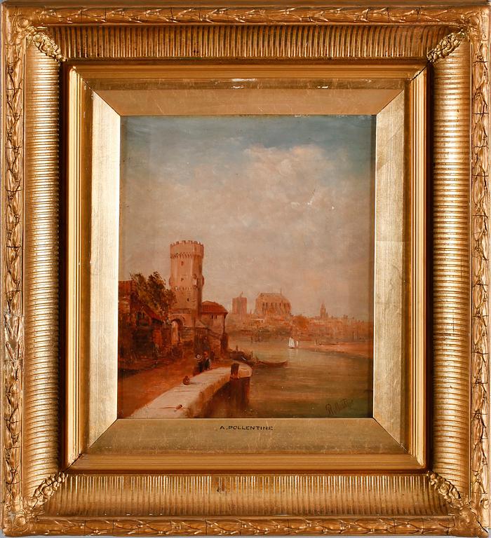 ALFRED POLLENTINE, olja på duk, signerad.