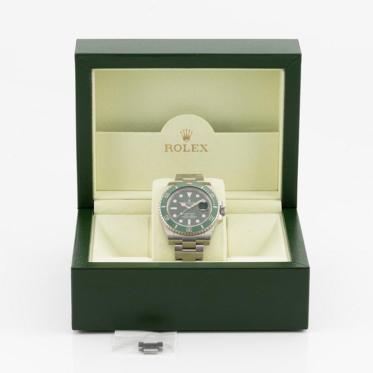 Rolex, Oyster Perpetual Date, Submariner, "Hulk", wristwatch, 40 mm.