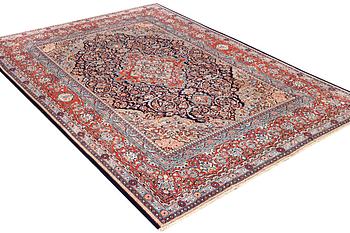 Matta, semiantik/old Keshan, ca. 355 x 260 cm.