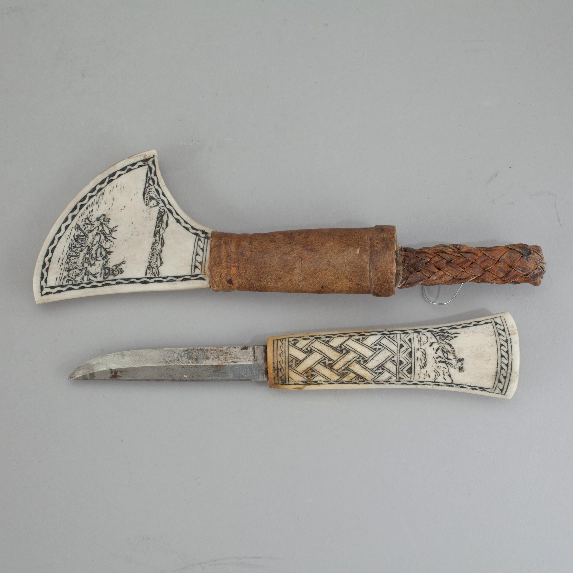 SAMEKNIV, signerad M.H, daterad 1952.