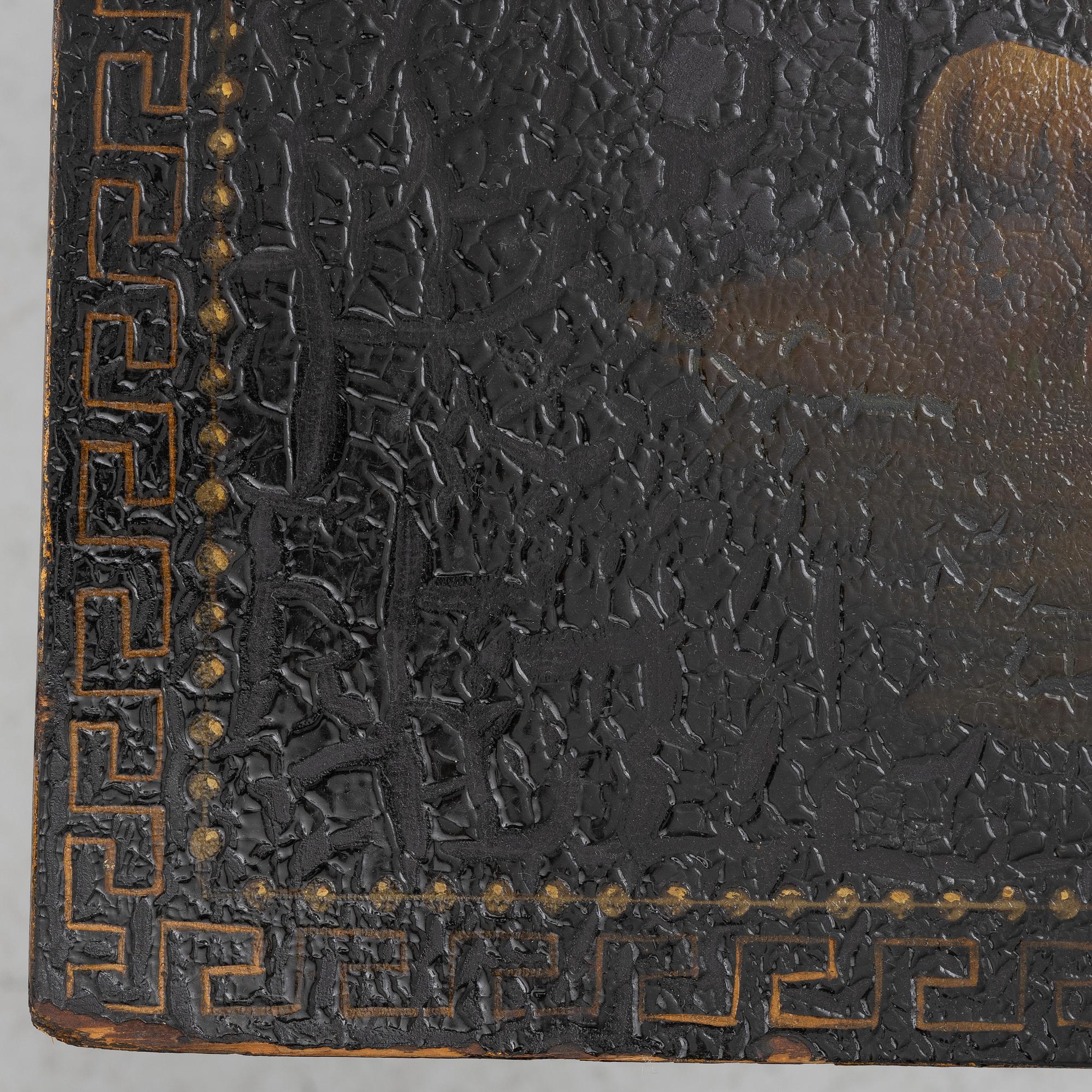 A late Gustavian tilt-top table from J. N. Asplinds workshop in Falun (1785-1820).