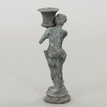 TRÄDGÅRDSSKULPTUR patinerad metall, 1900-tal.