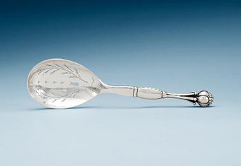 706. A Georg Jensen strainer spoon, Copenhagen 1915-27.