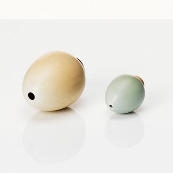 Berndt Friberg, a set of 5 stoneware miniature vases and 3 bowls, Gustavsberg studio, Sweden 1957-66.