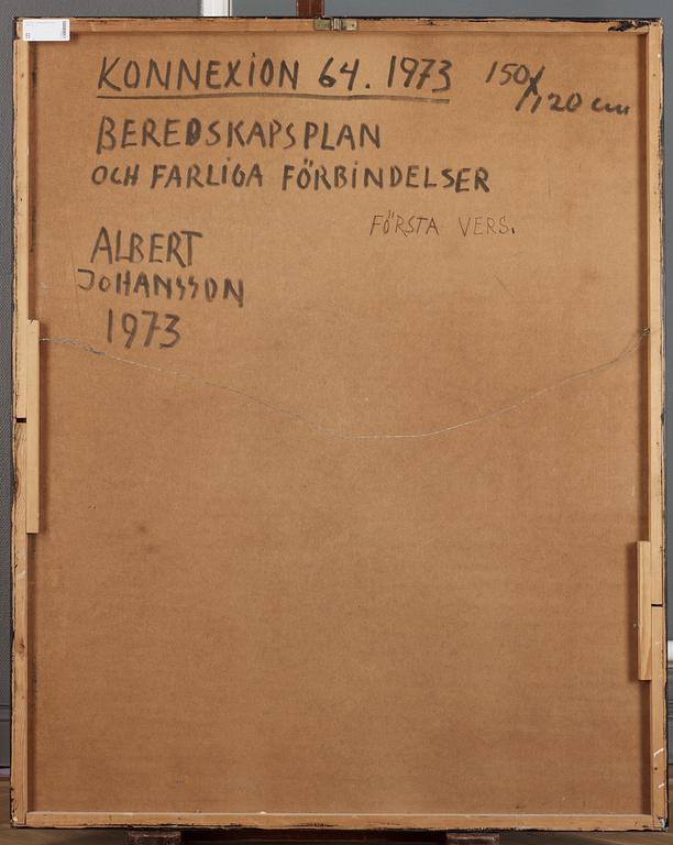 Albert Johansson, "Beredskapsplan och farliga förbindelser" (Första vers).