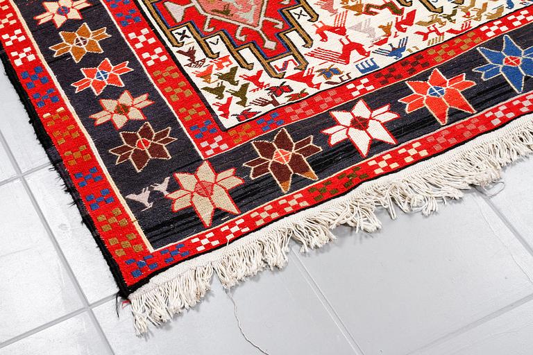 A soumak rug, 183 x 118 cm.