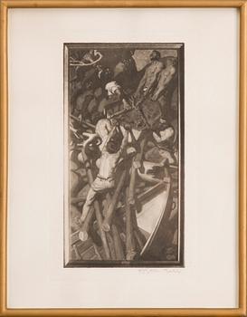 AKSELI GALLEN-KALLELA, heliogravure signed.