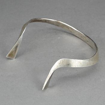 COLLIER, sterlingsilver, Ray Urban, Stockholm, 1973, vikt ca 134 gram.