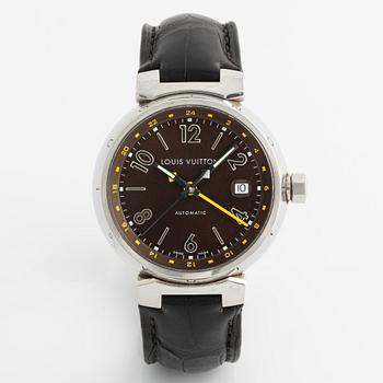 Louis Vuitton, Tambour GMT, wristwatch, 39.5 mm.