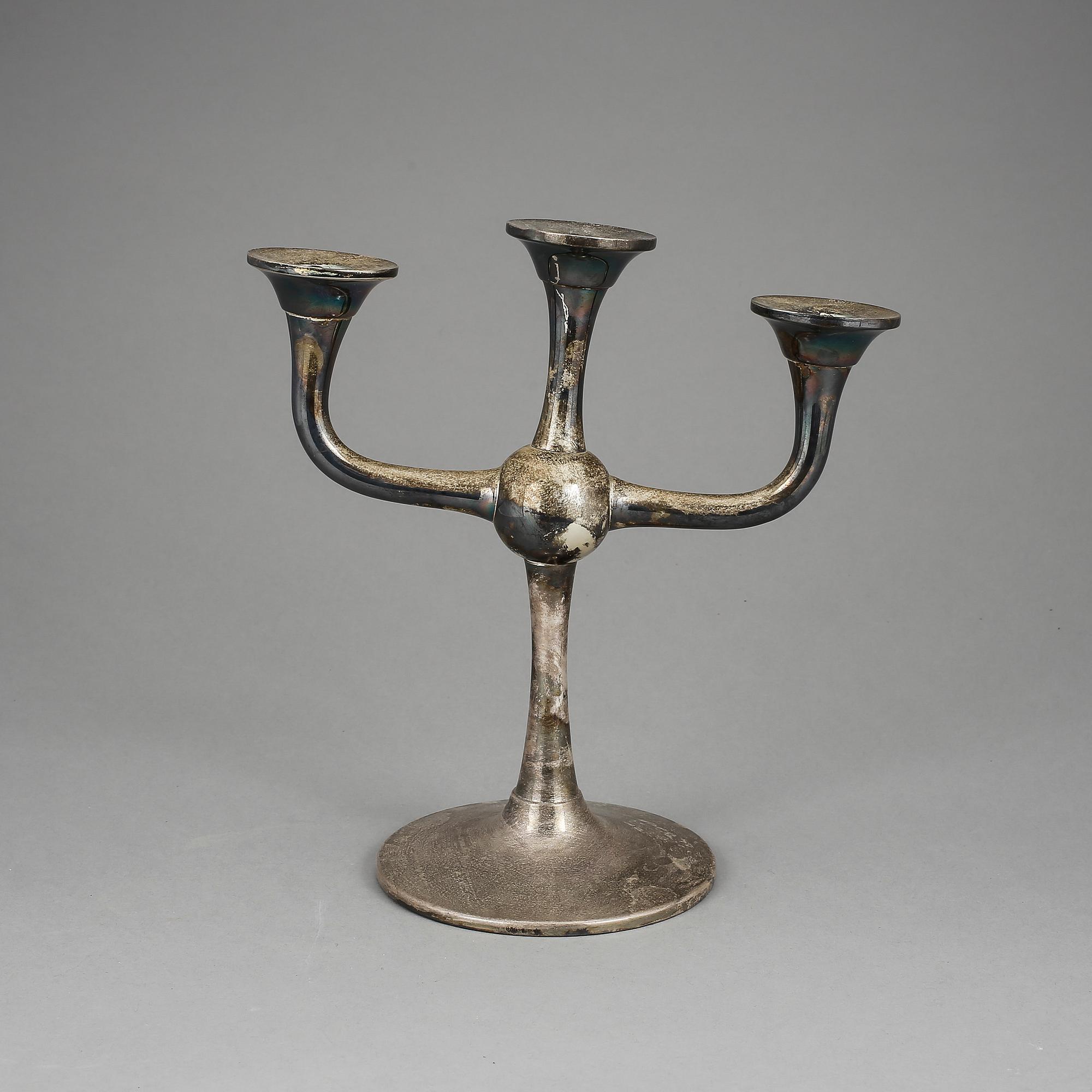 KANDELABER, silver, Karl Jörgen Otteren, Norge, 1900-talets första hälft.