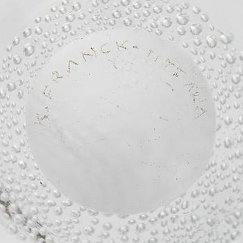 Kaj Franck, lasiesineitä, 3 kpl, Nuutajärvi ja Iittala, 1900-luvun puoliväli.