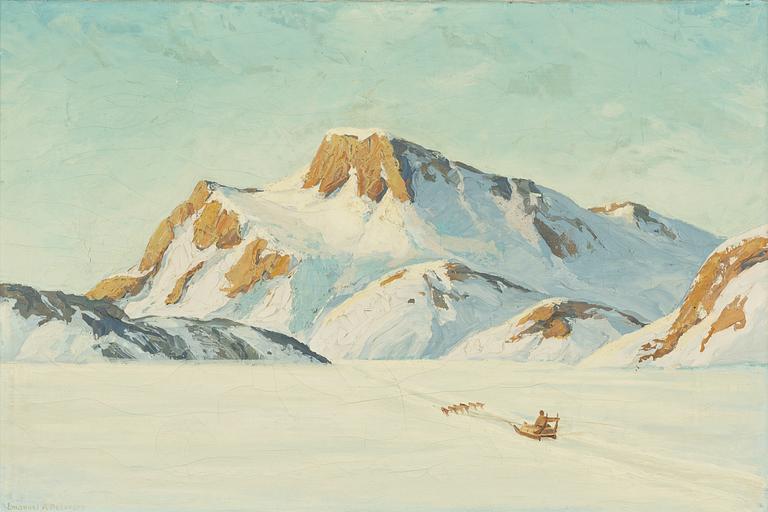 Emanuel Aage Petersen, Winter landscape.