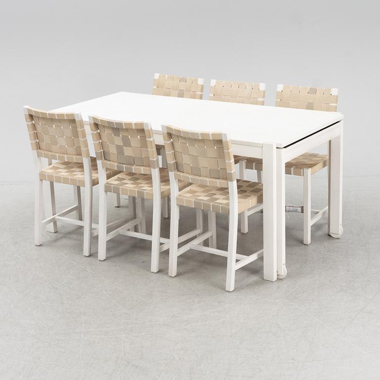 Kerstin Olby, a set of 6 'Lin' chairs and a 'No Limit' dining table, 21st Century.