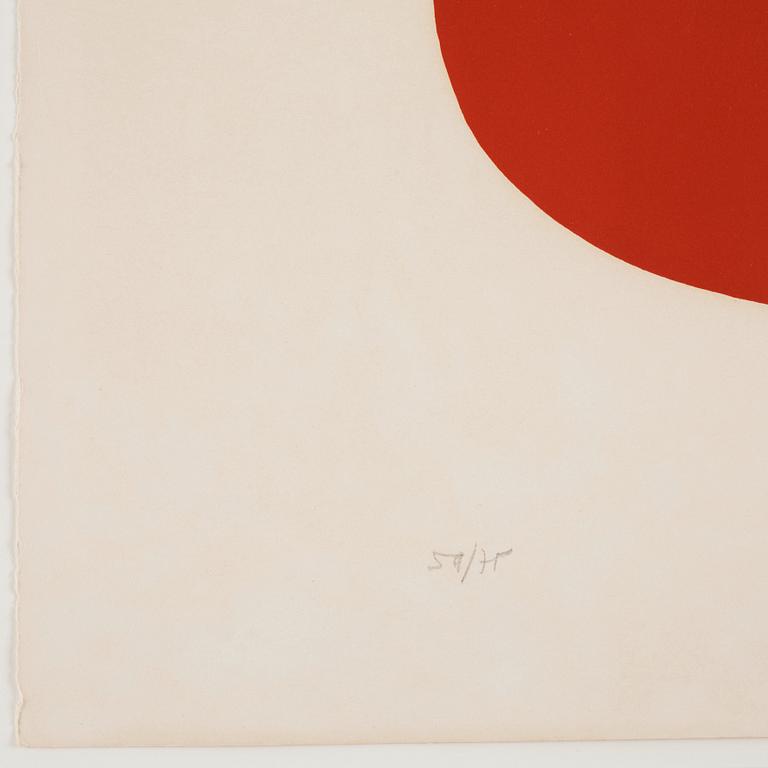 Ellsworth Kelly, "Blue and yellow and red orange" from "Suite of Twenty-Seven Color Lithographs".