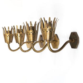 Wall lamps, 4, first half of the 20th century.