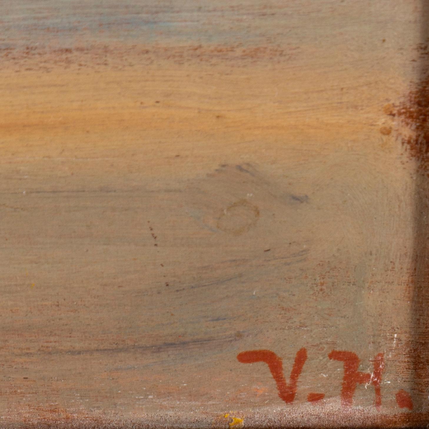 VILHELM HOLMGREN, oil on panel, signed V.H.