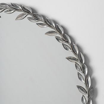 Estrid Ericson, a pewter framed mirror, model "A 2492", Svenskt Tenn, Stockholm, 1957.