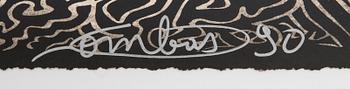 Robert Combas, lithograph signed and numbered 9/100.