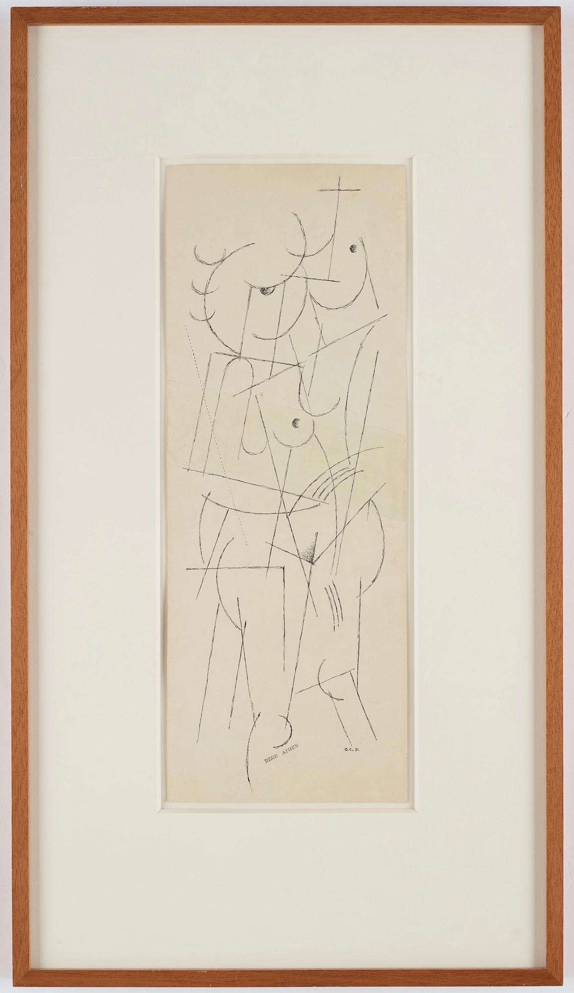 Otto G Carlsund, "Deux amies".