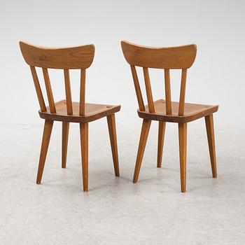 Carl Malmsten, a set of five pine chairs from Karl Andersson & Söner.