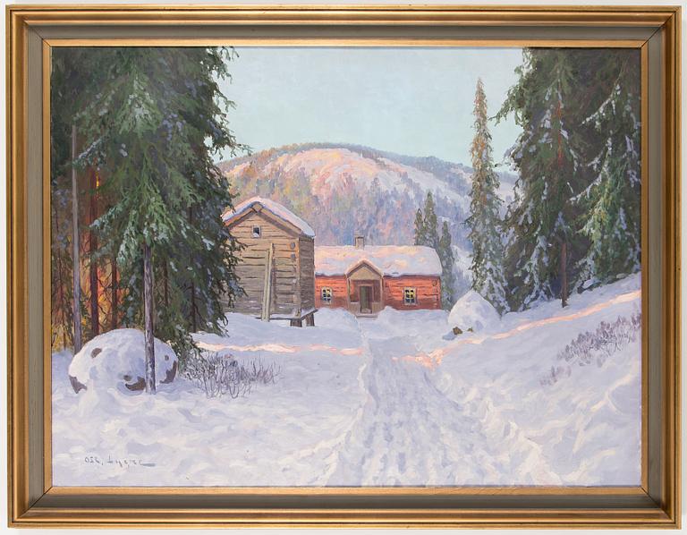 OSCAR LYCKE, oil on canvas, signed Osc. Lycke.