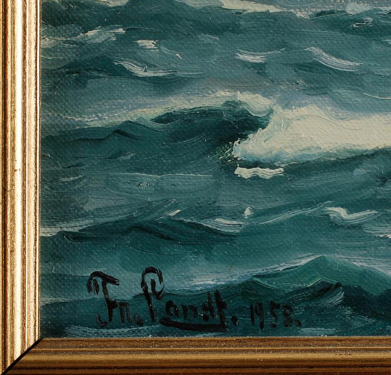 FRANTZ LANDT, olja på duk, signerad och daterad 1958.