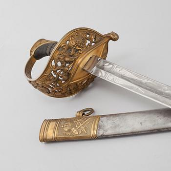 An officer's sword, Hungary/Austria, 19th/early 20th century.