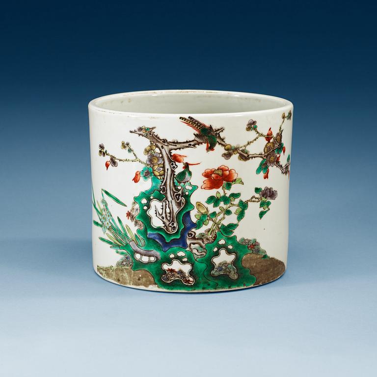 PENSELSTÄLL, porslin, Qing dynastin.