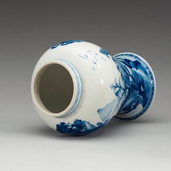 VAS, porslin. Qing dynastin, Kangxi (1662-1722).