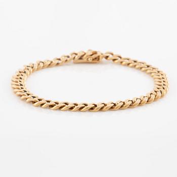 Bracelet, 18K gold, curb link.
