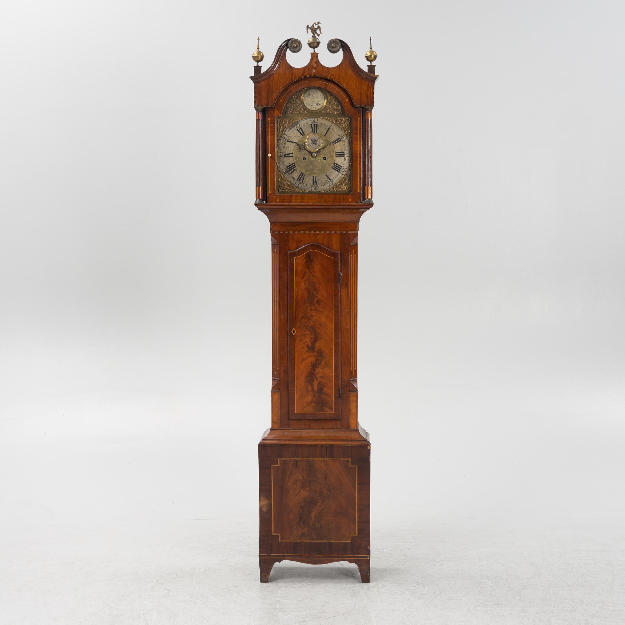 An English Longcase Clock, marked Thomas Brodrick Spalding, late 18th Century.