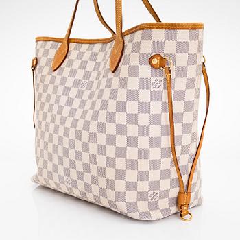 Louis Vuitton, A Damier azur "Neverfull MM" bag, 2012.